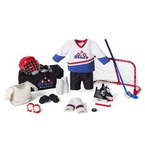 American Girl Doll Hockey Set - EUC